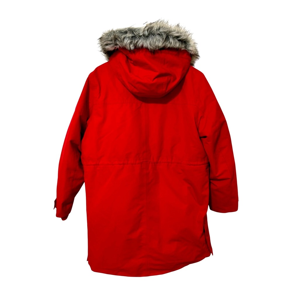 Lands' End Expedition Down Parka Jacket Women's XL PETITE 18P Red Hood NWOT - Picture 2 of 16